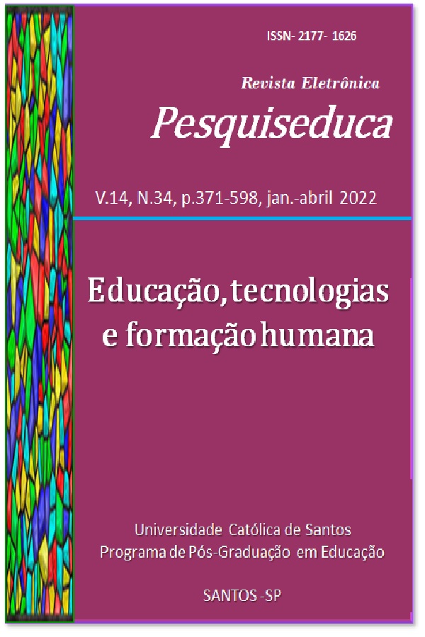 					Visualizar v. 14 n. 34 (2022): EDUCAÇÃO, TECNOLOGIAS E FORMAÇÃO HUMANA
				
