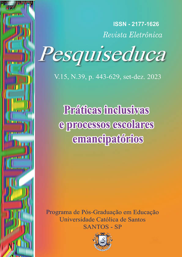 					Visualizar v. 15 n. 39 (2023): Práticas inclusivas e processos escolares emancipatórios
				