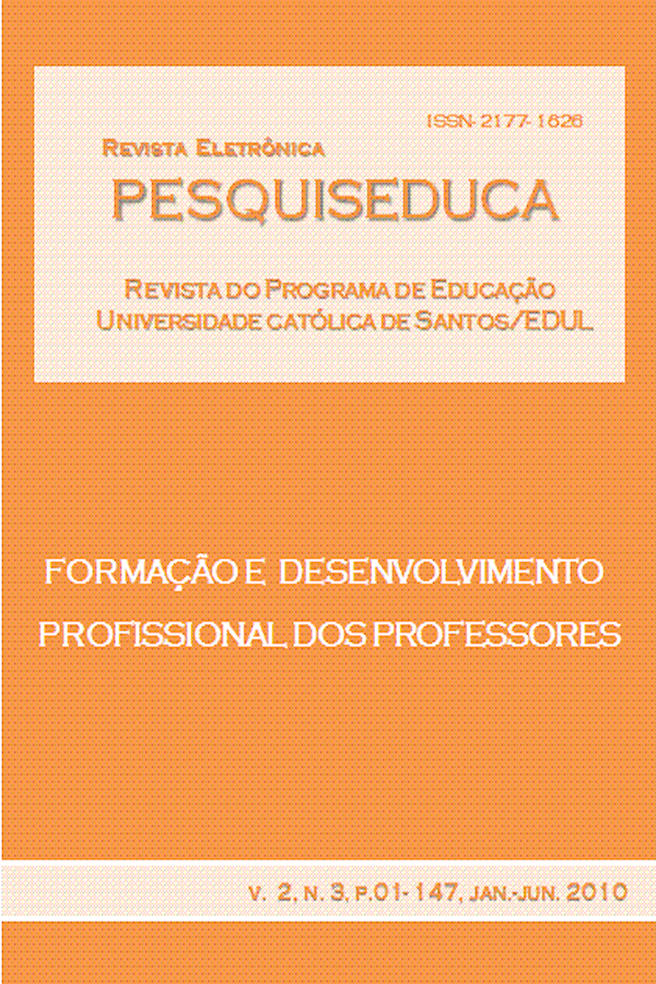 					Afficher Vol. 2 No. 03 (2010): FORMAÇÃO E DESENVOLVIMENTO PROFISSIONAL DOS PROFESSORES
				
