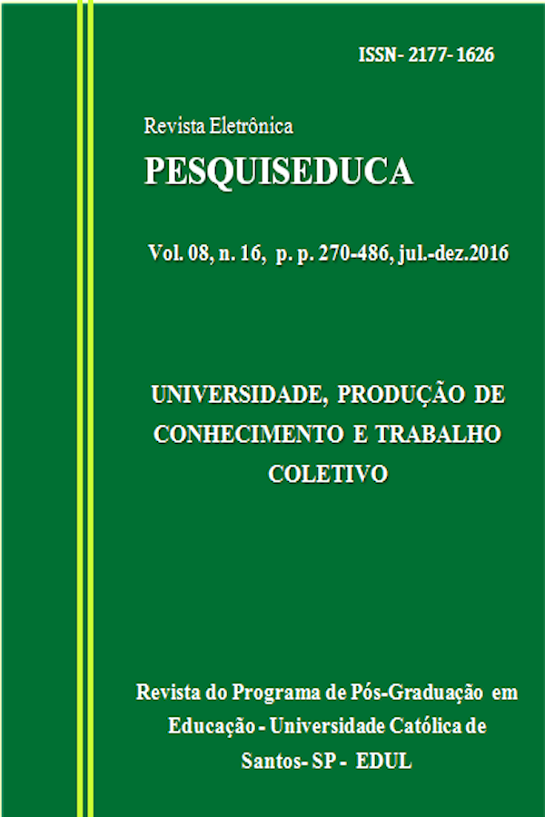 					Ver Vol. 8 Núm. 16 (2016): Universidade, produção de conhecimento e trabalho coletivo
				