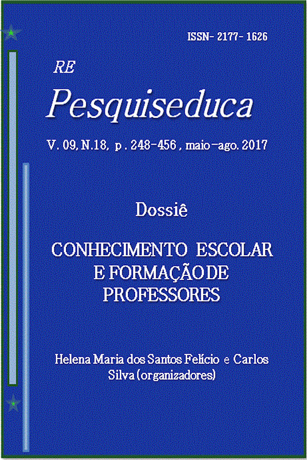 					View Vol. 9 No. 18 (2017): DOSSIÊ: CONHECIMENTO ESCOLAR E FORMAÇÃO DE PROFESSORES:
				